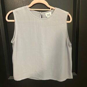 Eileen Fisher 100% Silk Women's Periwinkle Sleeveless Blouse